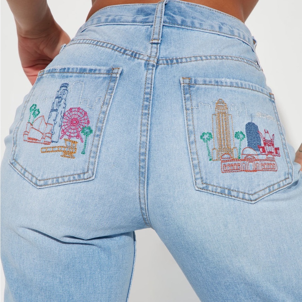 Los Angeles Embroidered Jeans